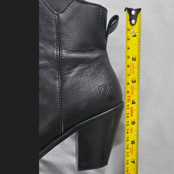 Liebeskind Berlin leather ankle boot, black, size 38/ US 7.5 - Picture 11 of 13